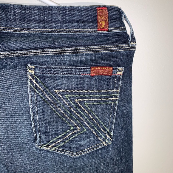 🌷7 FOR ALL MANKIND Jeans Size 26 Boot Cut - Picture 4 of 6